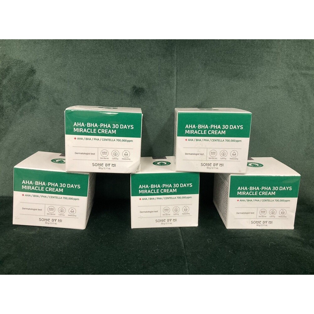 5 X SOME BY MI AHA BHA PHA 30 Days Miracle Cream 60g US Seller Exp 04/5/2025
